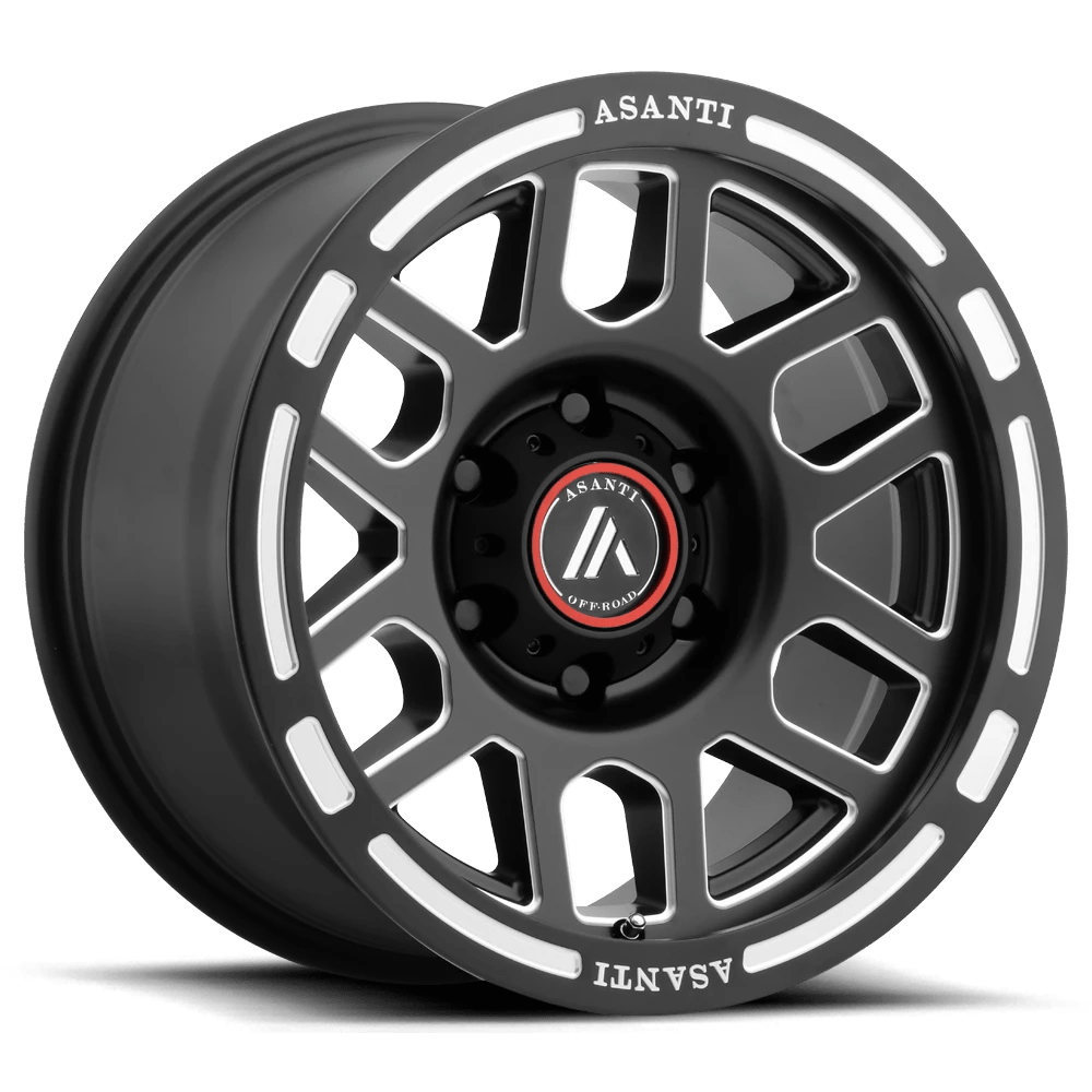 Asanti Off Road Ab812 Claymore Satin Black Milled 17x8 (+25) 6x139.7