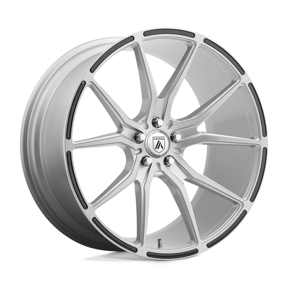 Asanti Black Abl-13 Vega Brushed Silver Carbon Fiber Insert 22x10.5 (+40) 5x112