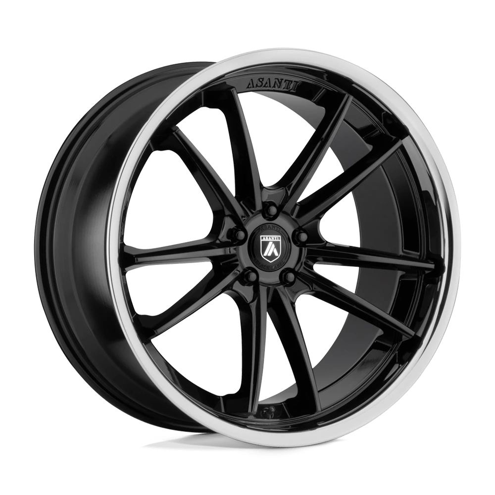 Asanti Black Abl-23 Sigma Gloss Black Chrome Lip 22x9 (+32) 5x112