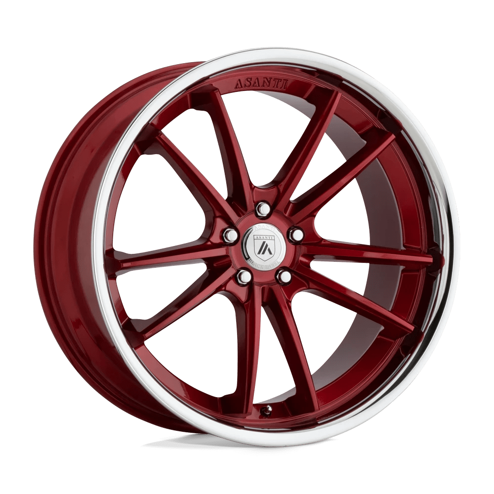 Asanti Black Abl-23 Sigma Candy Red With Chrome Lip 20x10.5 (+38) 5x112
