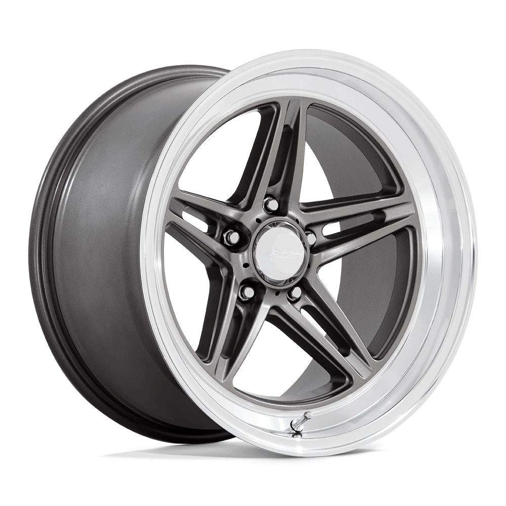 American Racing Vintage Vn514 Groove Anthracite With Diamond Cut Lip 18x8 (+0) 5x127