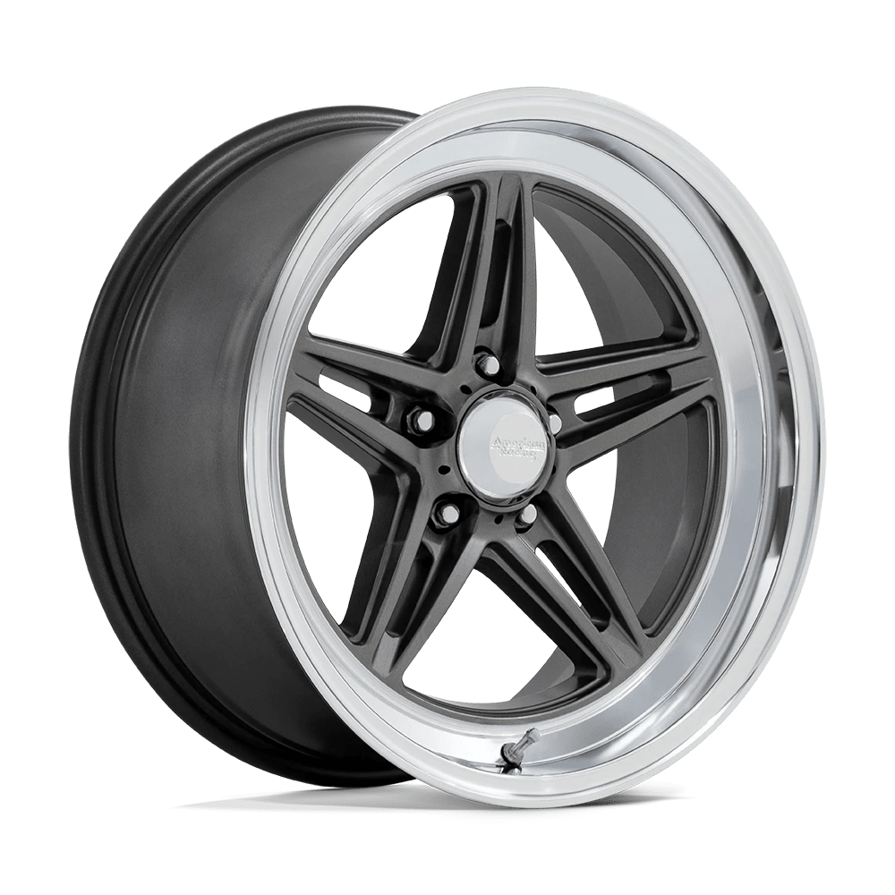 American Racing Vintage Vn514 Groove Anthracite With Diamond Cut Lip 18x10 (+12) 5x127