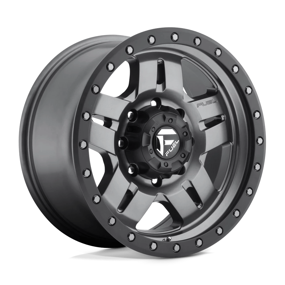 Fuel 1pc D558 Anza Matte Gun Metal Black Bead Ring 17x8.5 (-6) 5x139.7