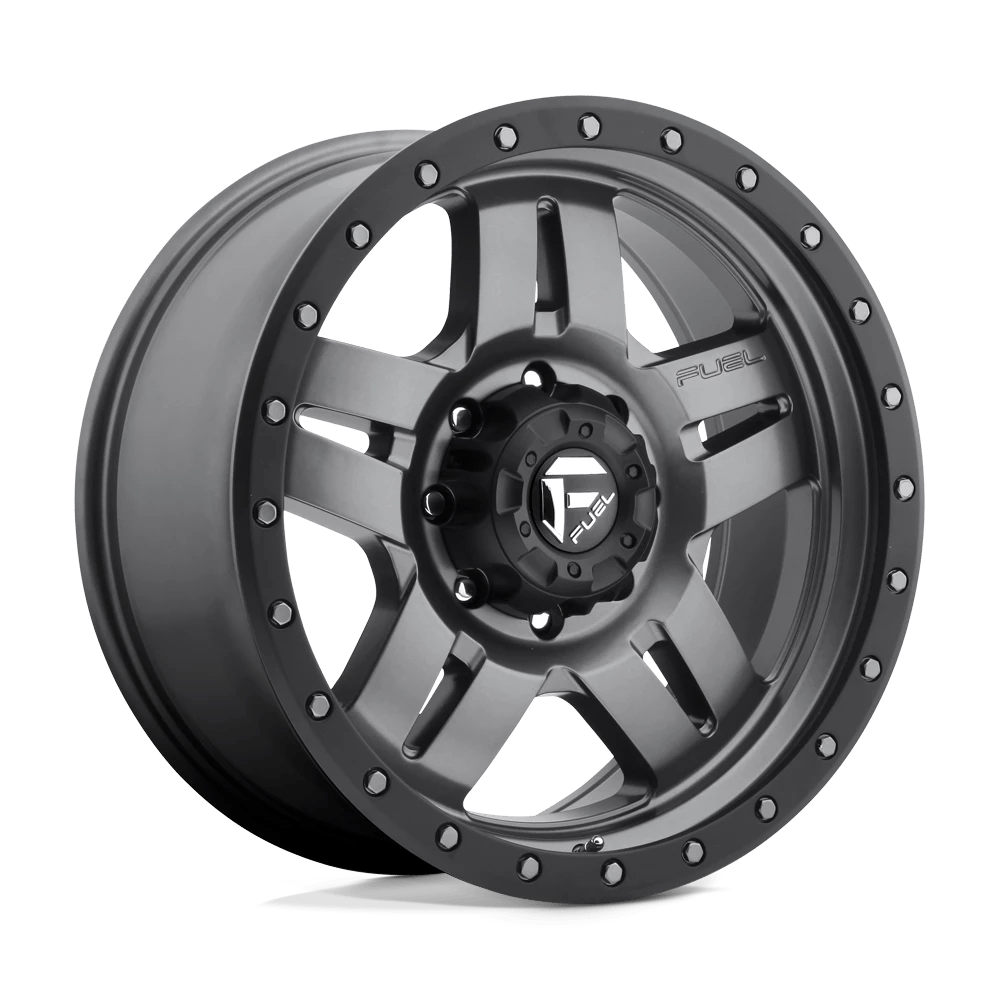 Fuel 1pc D558 Anza Matte Gun Metal Black Bead Ring 20x9 (+20) 8x180