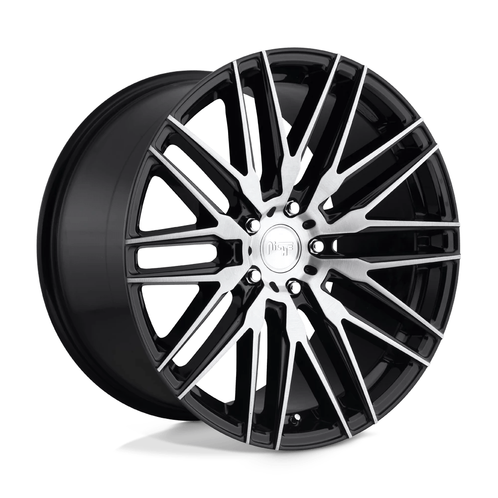 Niche 1pc M165 Anzio Gloss Black Brushed 20x10.5 (+45) 5x114.3