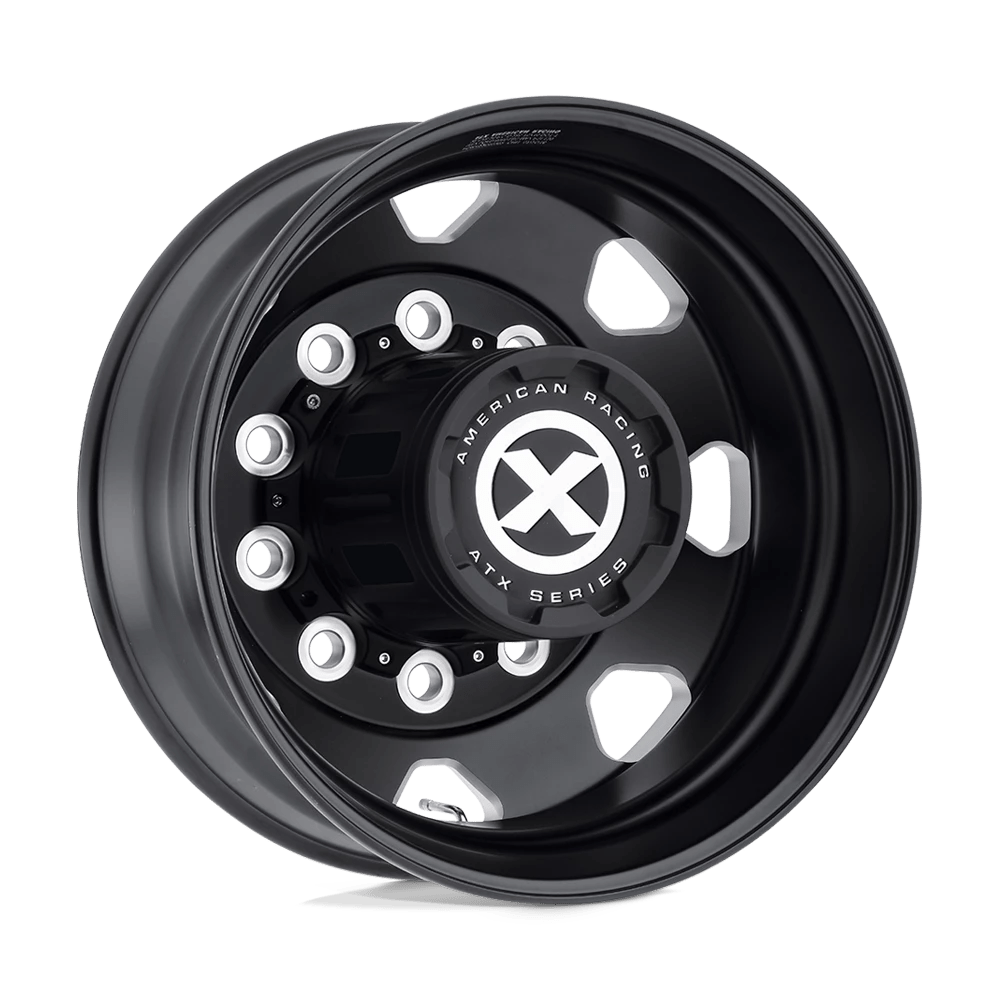 Atx Ao401 Octane Satin Black Milled - Rear 22.5x8.25 (-168) 10x285.75