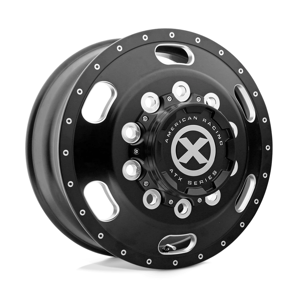 Atx Ao402 Indy Satin Black Milled - Front 22.5x8.25 (+145) 10x285.75