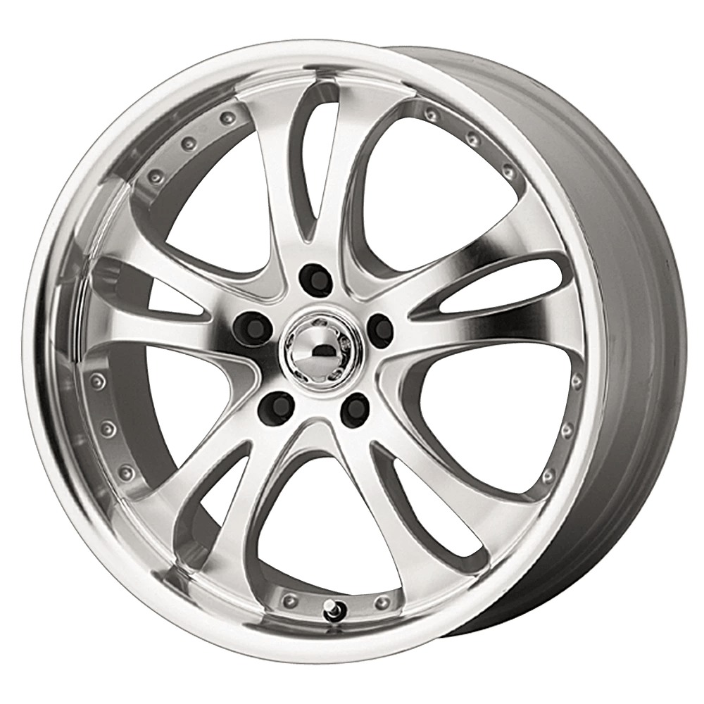 American Racing Ar383 Casino Silver Machined 17x7.5 (+45) 5x115