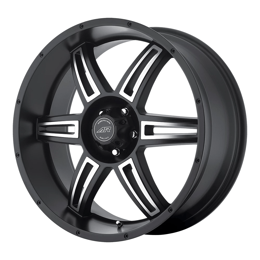 American Racing Ar890 Satin Black Machined 22x9.5 (+35) 6x139.7
