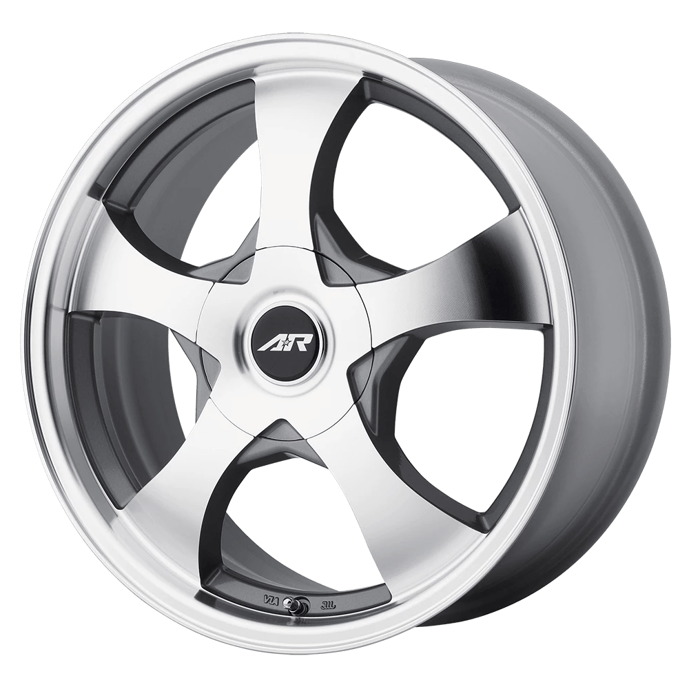 American Racing Ar895 Dark Silver Machined 14x6 (+35) 5x108/5x114.3