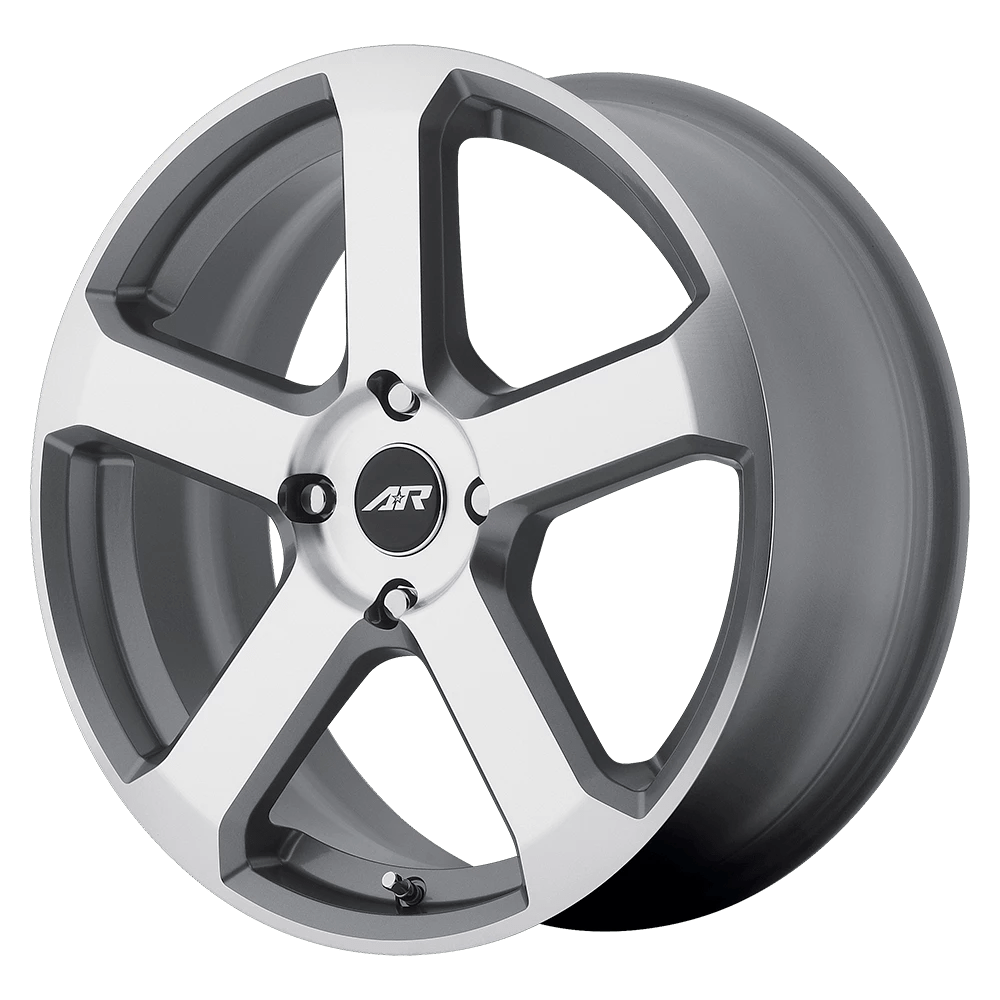 American Racing Ar896 Dark Silver W/ Mach Face 17x7.5 (+45) 5x114.3
