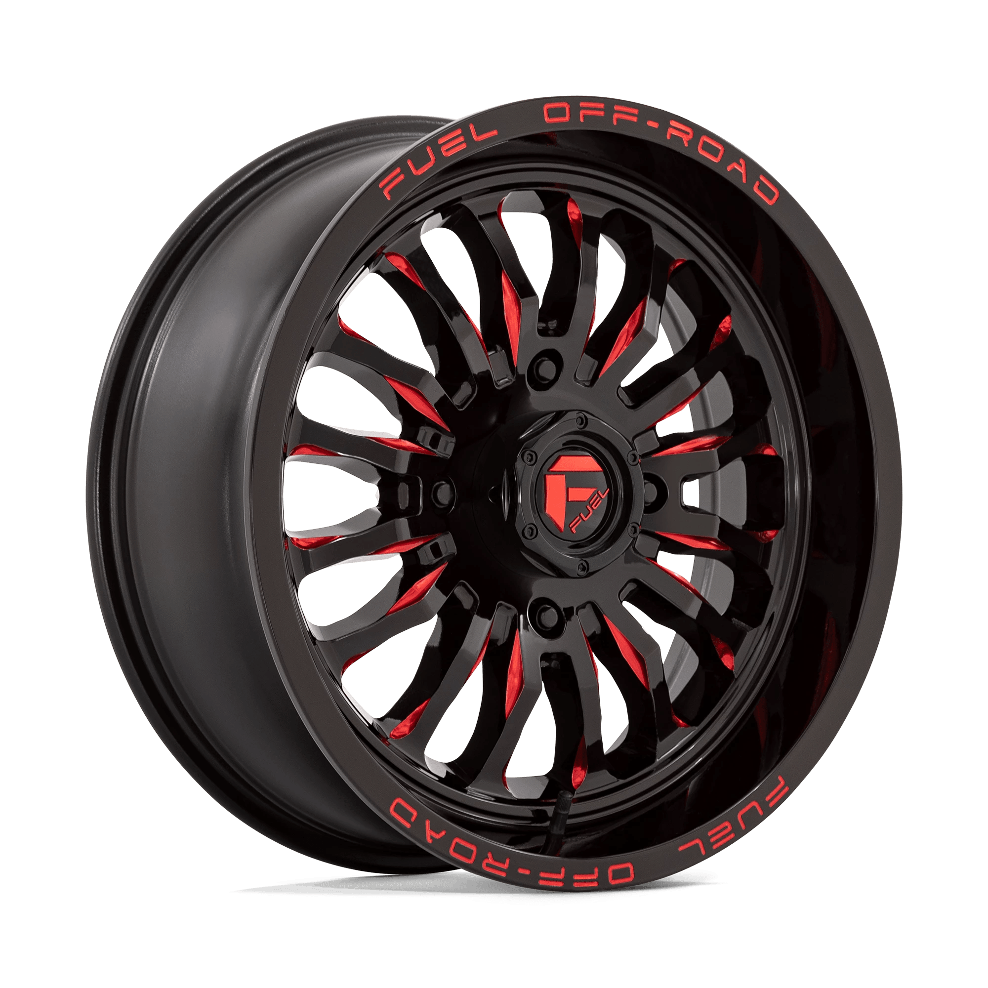 Fuel Utv D822 Arc Utv Gloss Black Milled Red 18x7 (+13) 4x137