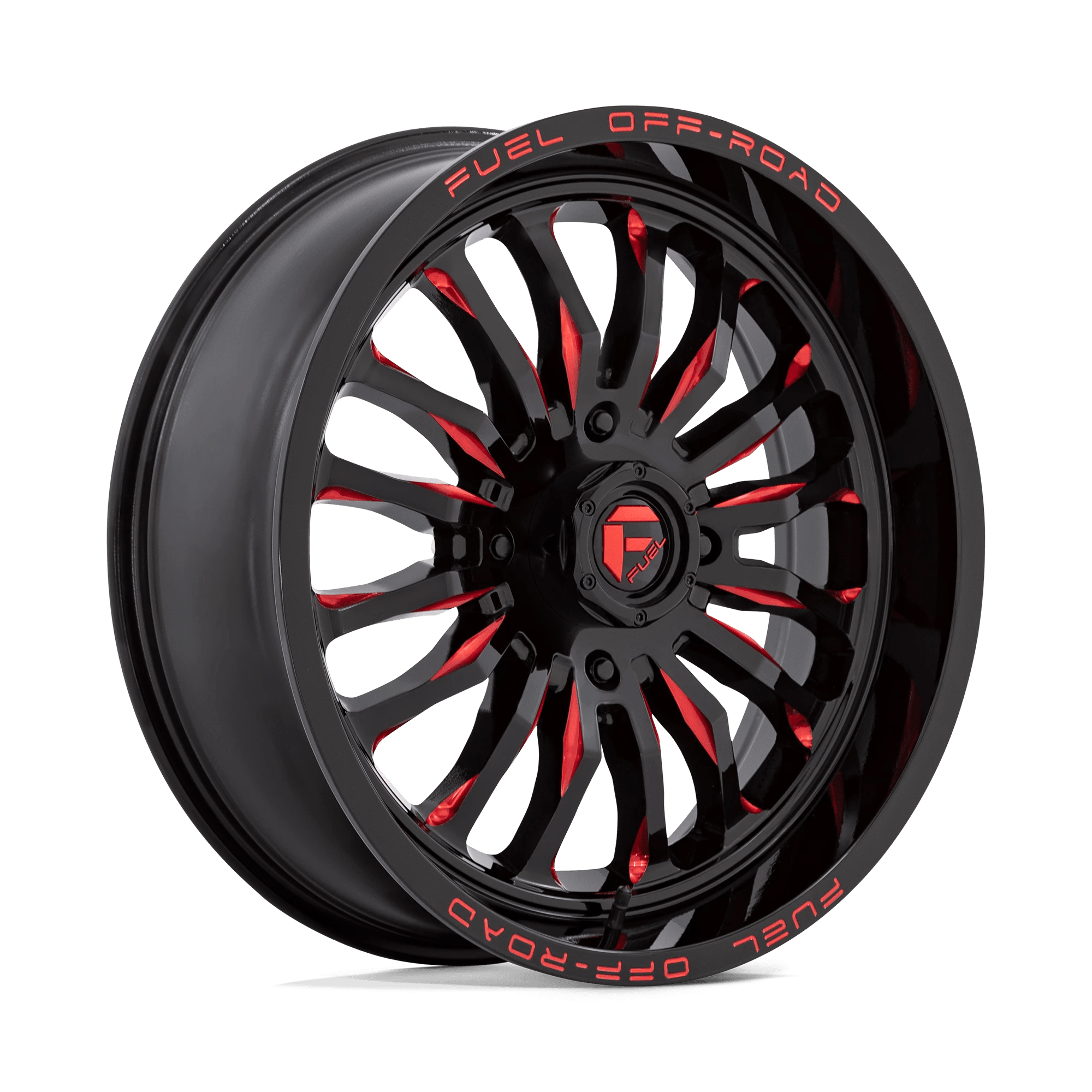 Fuel Utv D822 Arc Utv Gloss Black Milled Red 20x7 (+13) 4x137