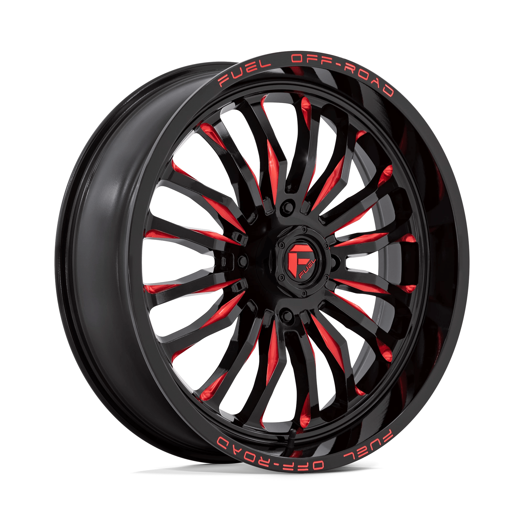 Fuel Utv D822 Arc Utv Gloss Black Milled Red 22x7 (+13) 4x137