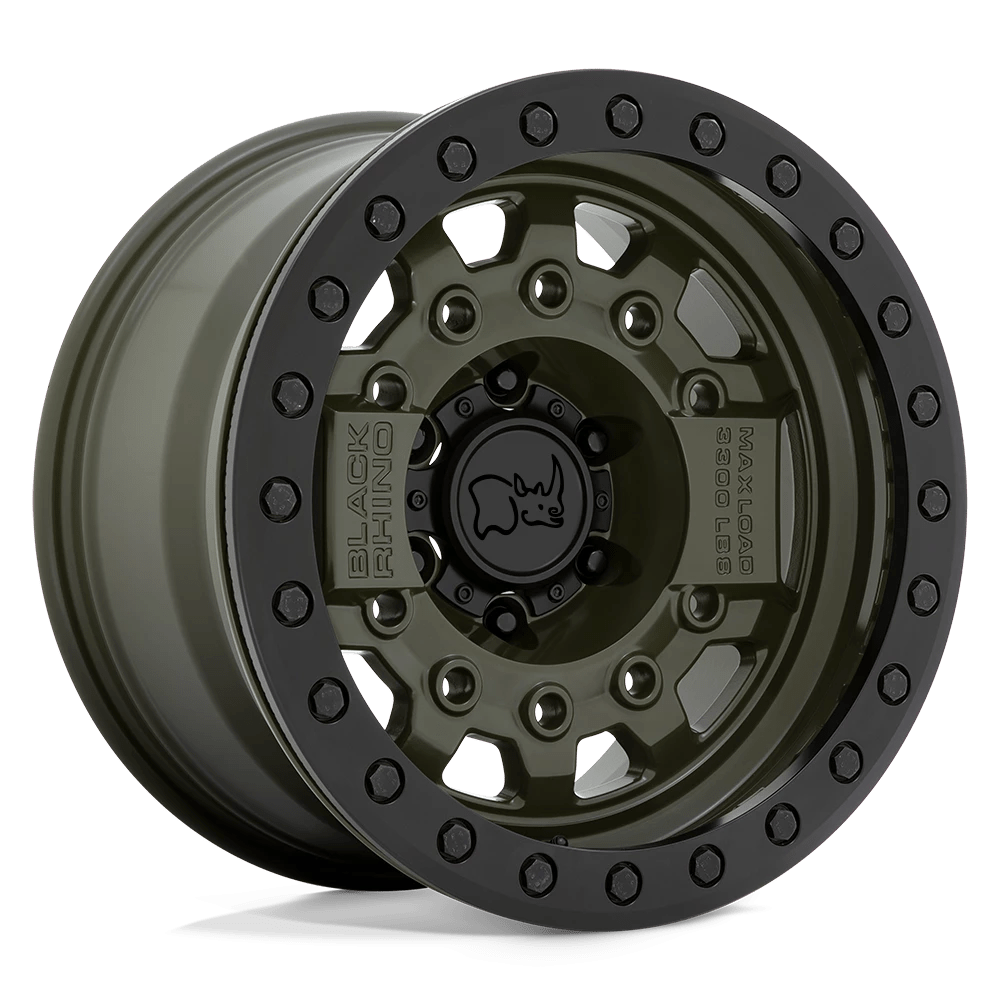 Black Rhino Avenger Beadlock Olive Drab Green W/ Black Hardware 17x8.5 (-30) 6x139.7