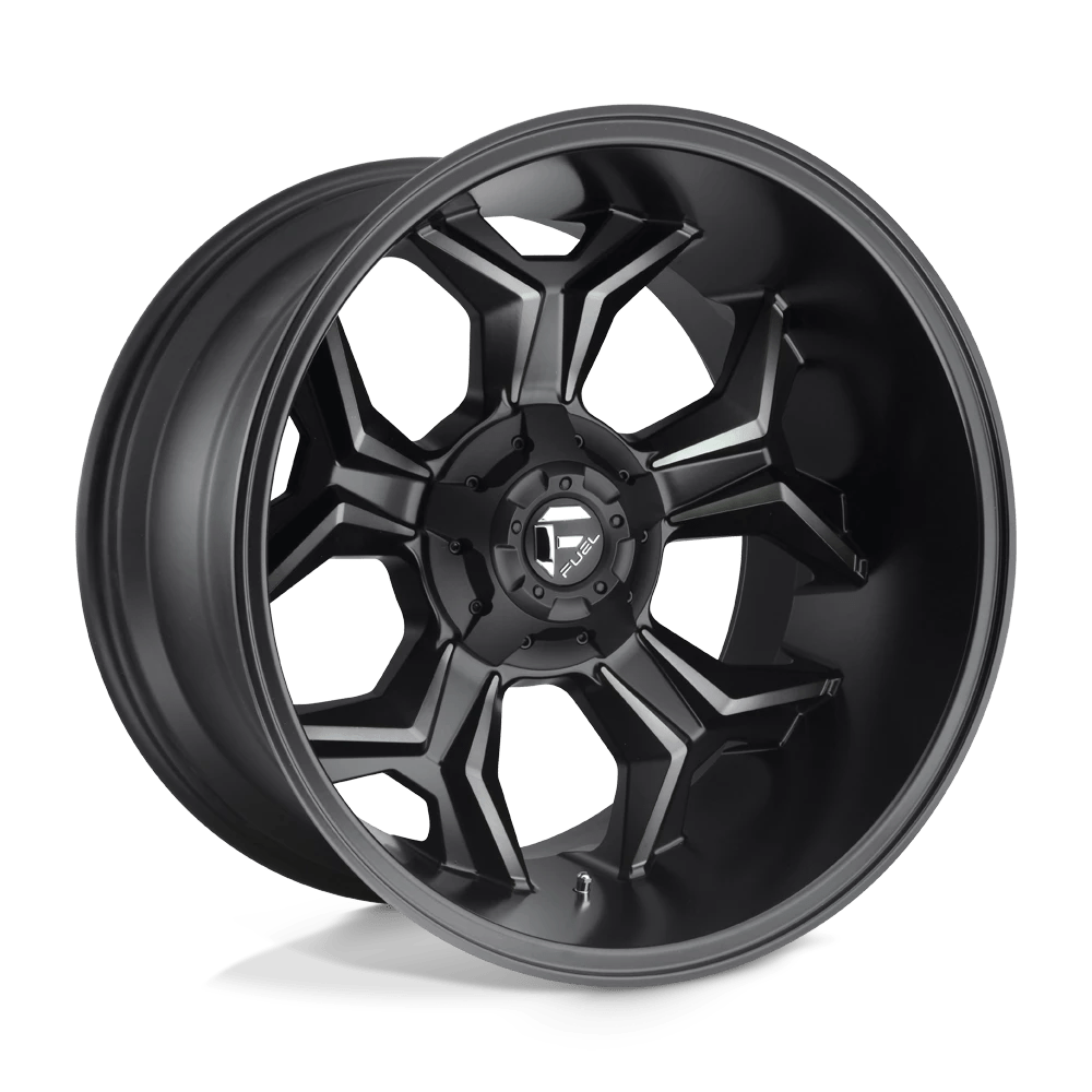 Fuel 1pc D605 Avenger Matte Black Double Dark Tint 20x12 (-44) 6x135/6x139.7