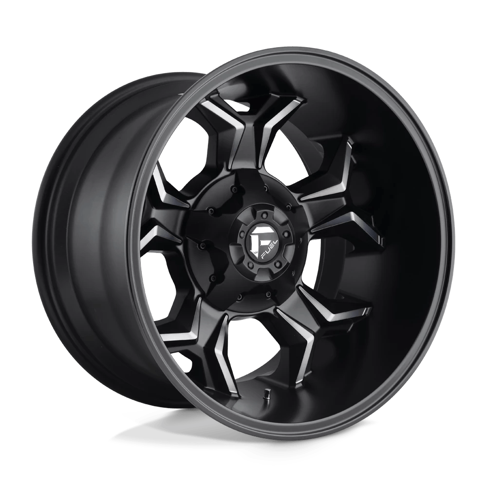 Fuel 1pc D605 Avenger Matte Black Double Dark Tint 20x12 (-44) 8x170