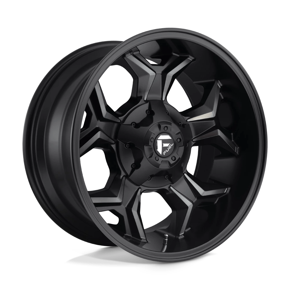 Fuel 1pc D605 Avenger Matte Black Double Dark Tint 20x10 (-18) 8x180