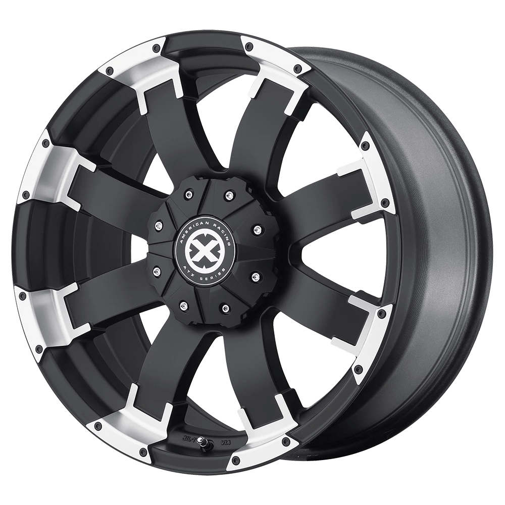 Atx Series Ax191 Shackle Satin Black With Machined Face 17x9 (+20) 6x127