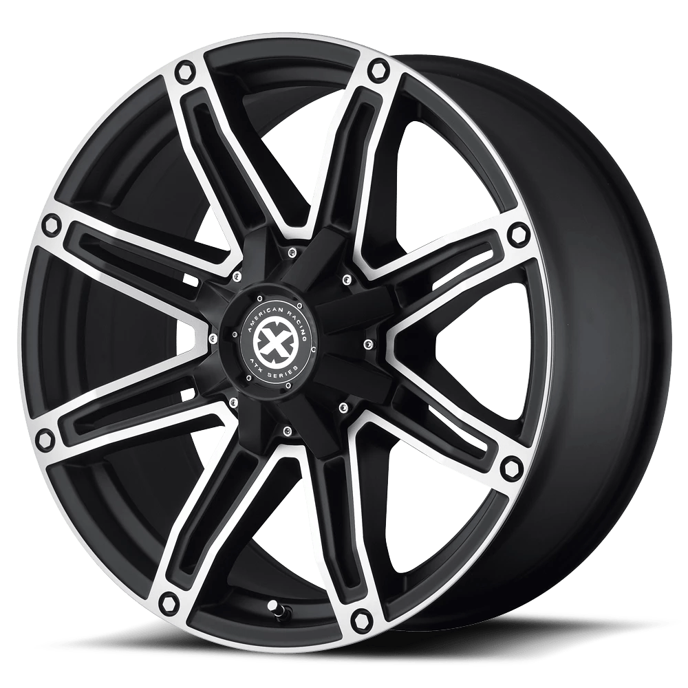 Atx Series Ax193 Axe Satin Black With Machined Face 17x8.5 (+18) 8x170