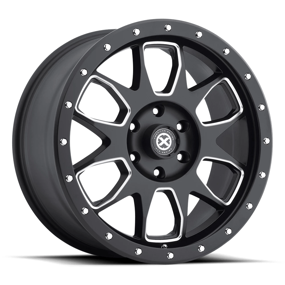 Atx Series Ax196 Satin Black With Milled Accents 20x9 (+45) 6x139.7