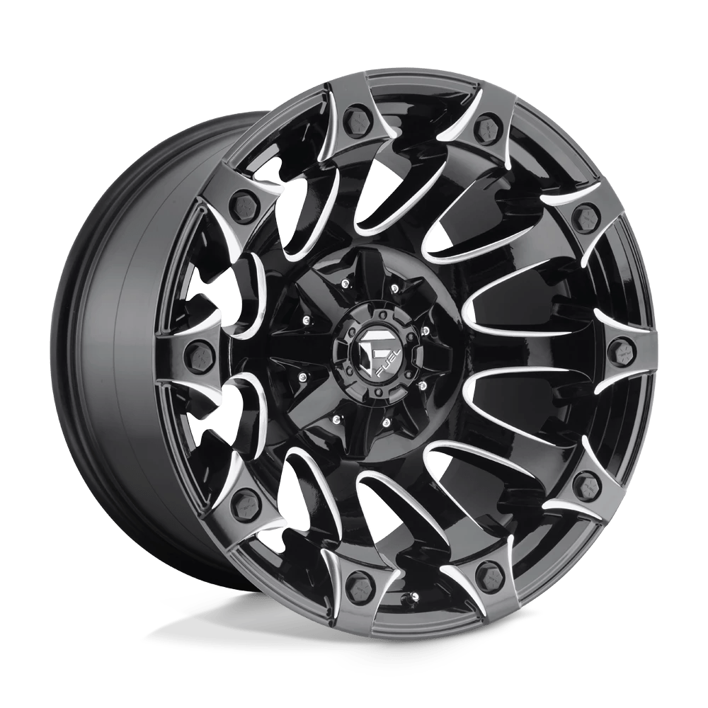 Fuel 1pc D578 Battle Axe Gloss Black Milled 20x12 (-44) 6x135/6x139.7
