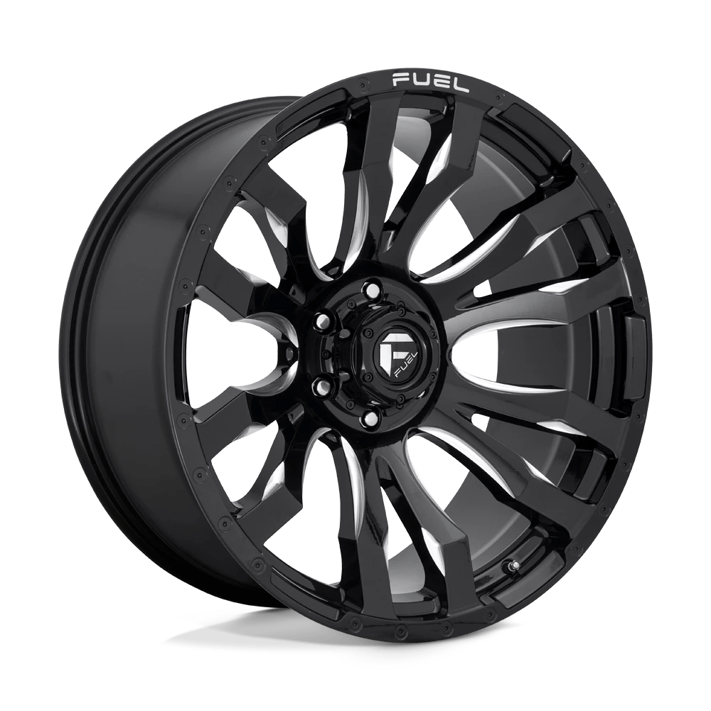 Fuel 1pc D673 Blitz Gloss Black Milled 22x10 (-18) 8x165.1