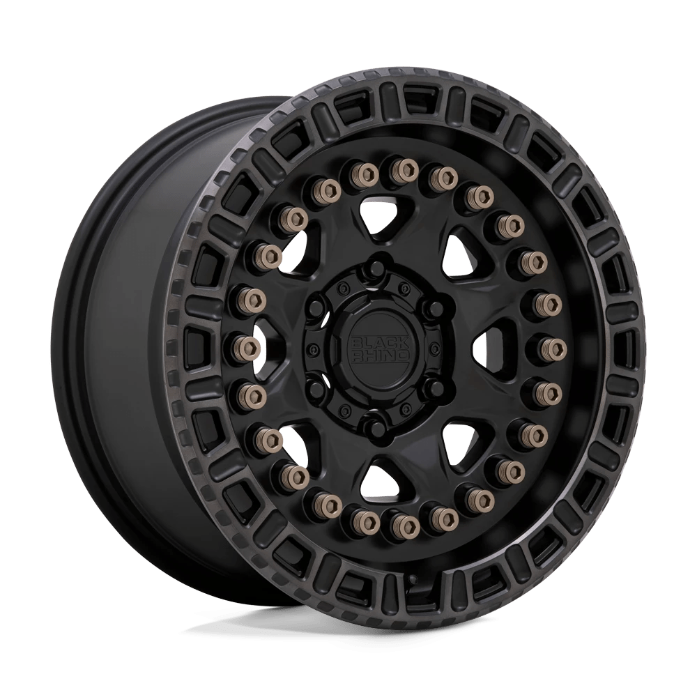 Black Rhino Carbine Matte Black W/ Machined Tinted Ring & Bronze Bolts 20x9 (-18) 6x139.7