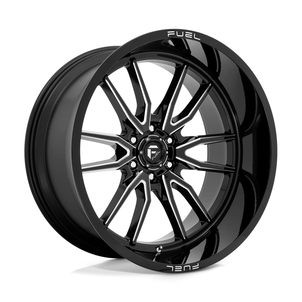 Fuel 1pc D761 Clash Gloss Black Milled 24x12 (-44) 6x135