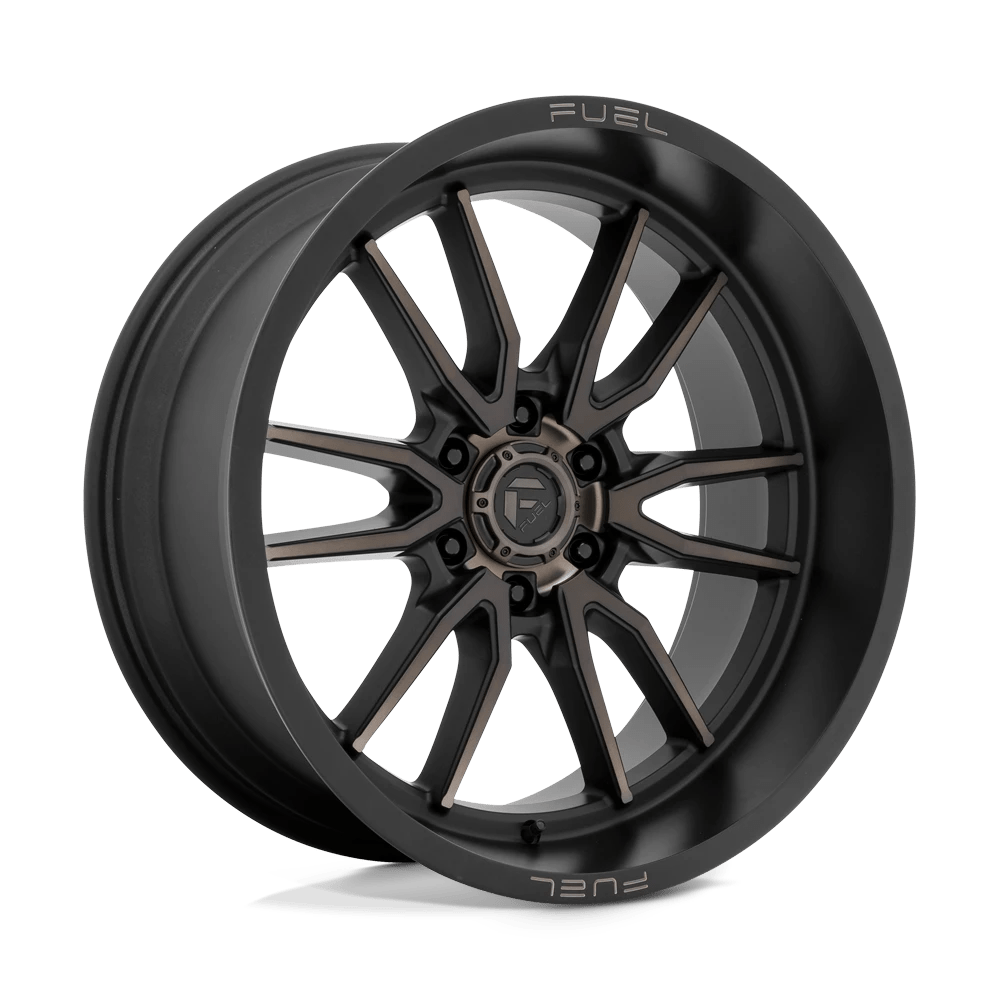 Fuel 1pc D762 Clash Matte Black Double Dark Tint 22x10 (-18) 6x135