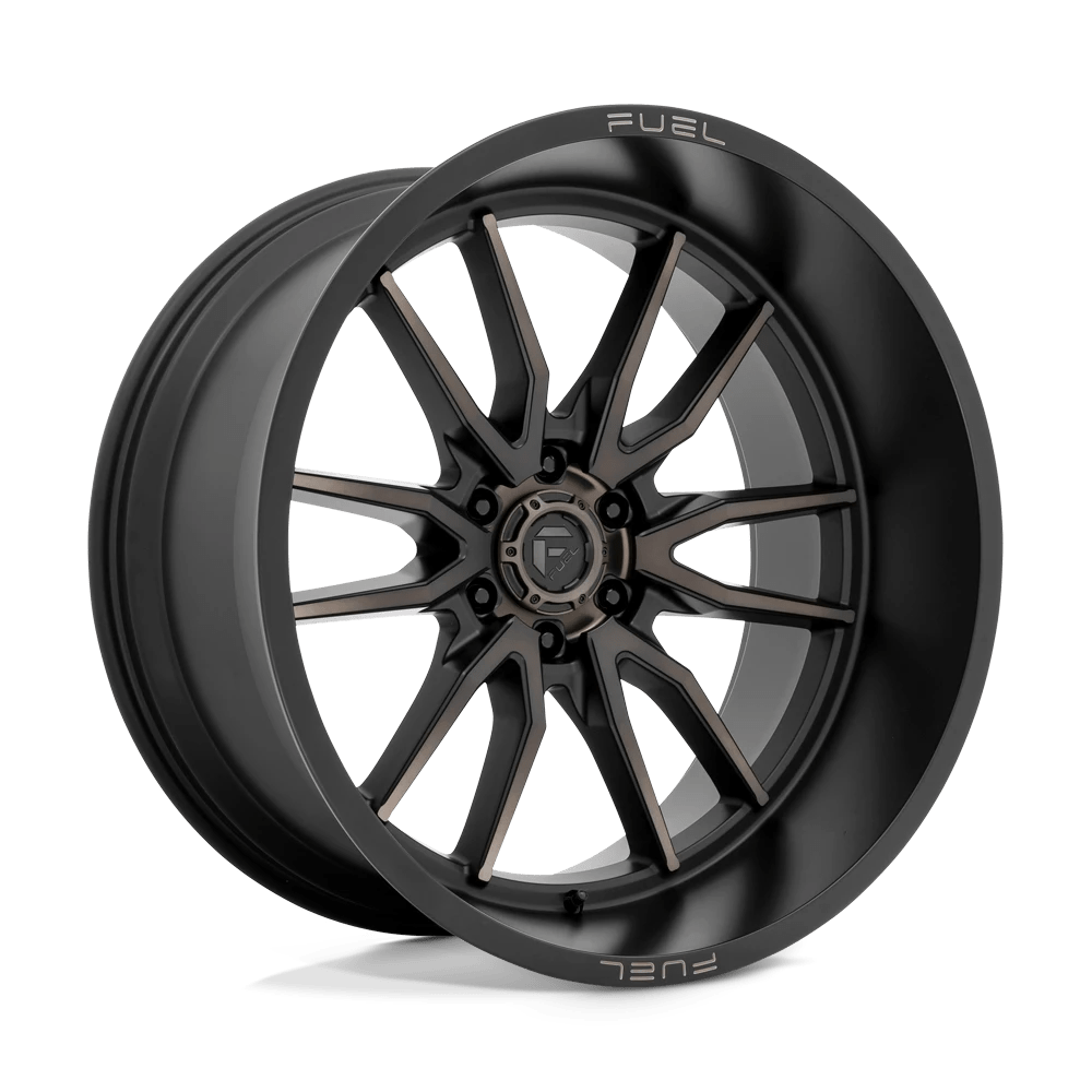Fuel 1pc D762 Clash Matte Black Double Dark Tint 24x12 (-44) 6x135