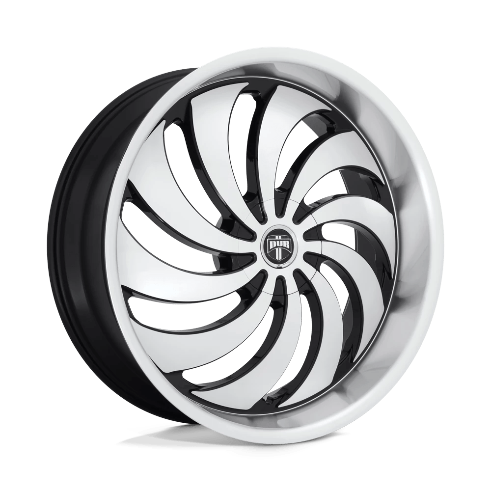 Dub 1pc S243 Cojones Gloss Black Machined 24x9 (+25) Blank