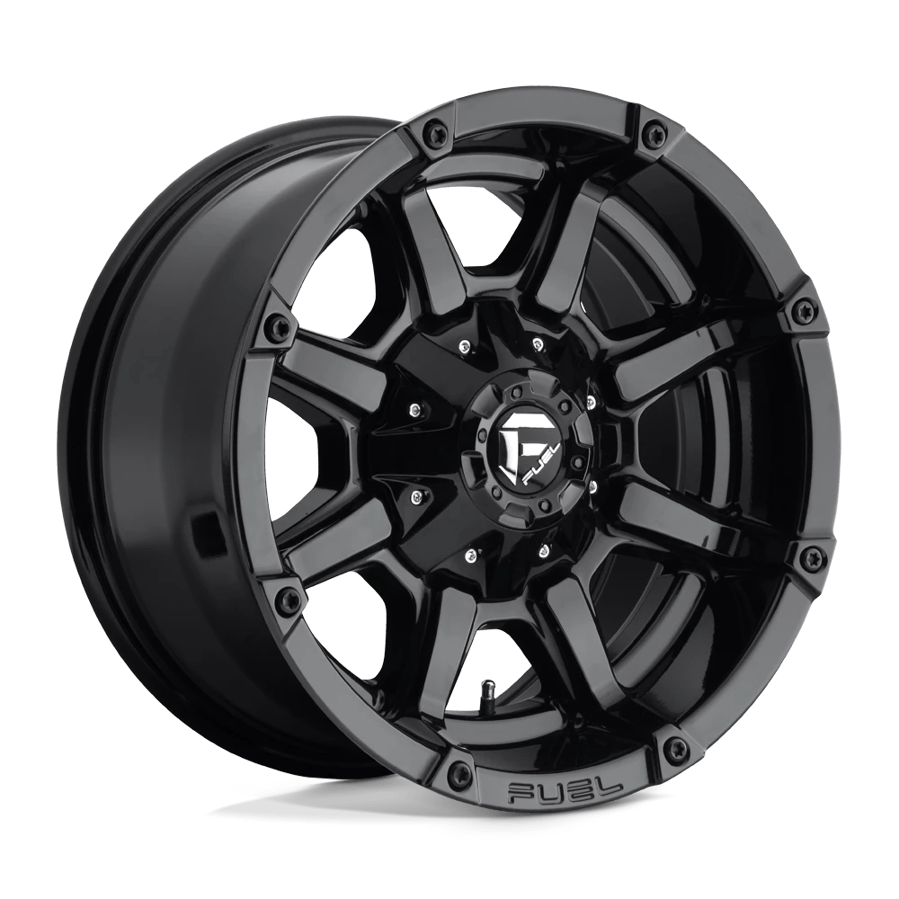 Fuel 1pc D575 Coupler Gloss Black 17x9 (-12) 6x135/6x139.7