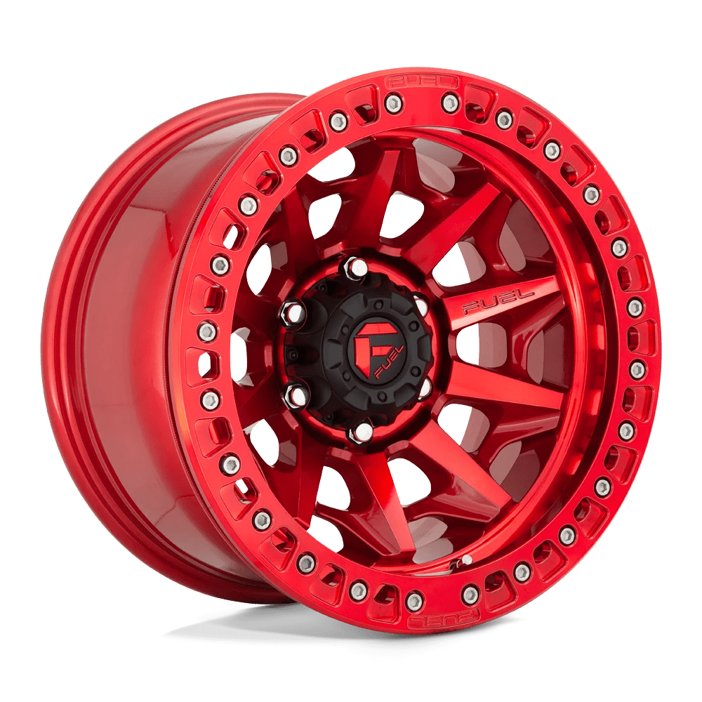 Fuel 1pc D113 Covert Beadlock Candy Red 17x9 (-15) 6x139.7