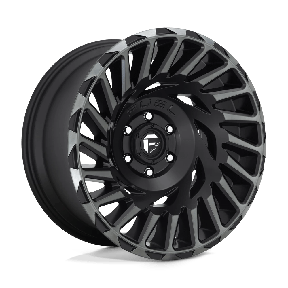 Fuel 1pc D683 Cyclone Matte Machined Double Dark Tint 20x10 (-18) 6x135