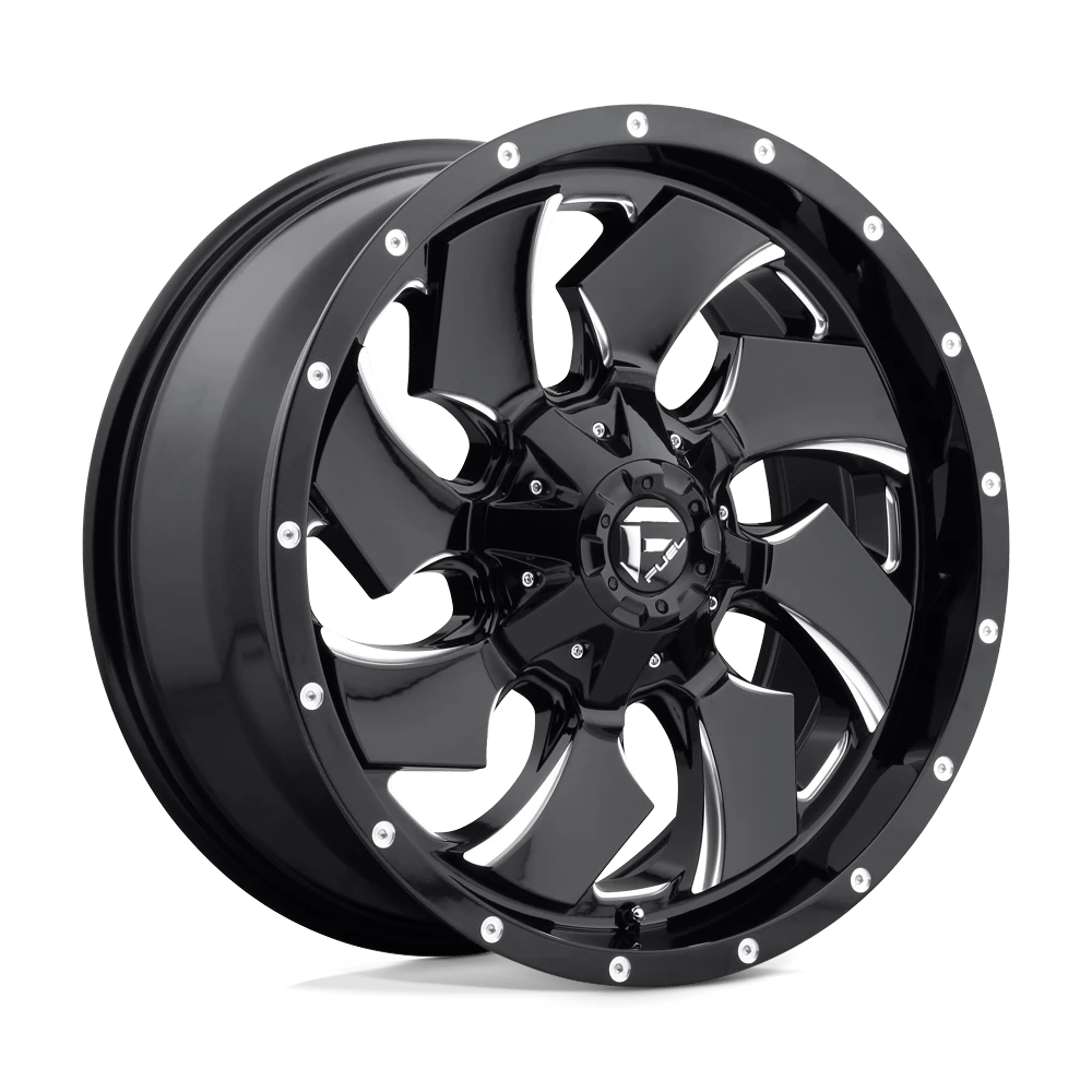 Fuel 1pc D574 Cleaver Gloss Black Milled 20x9 (+20) 6x135/6x139.7