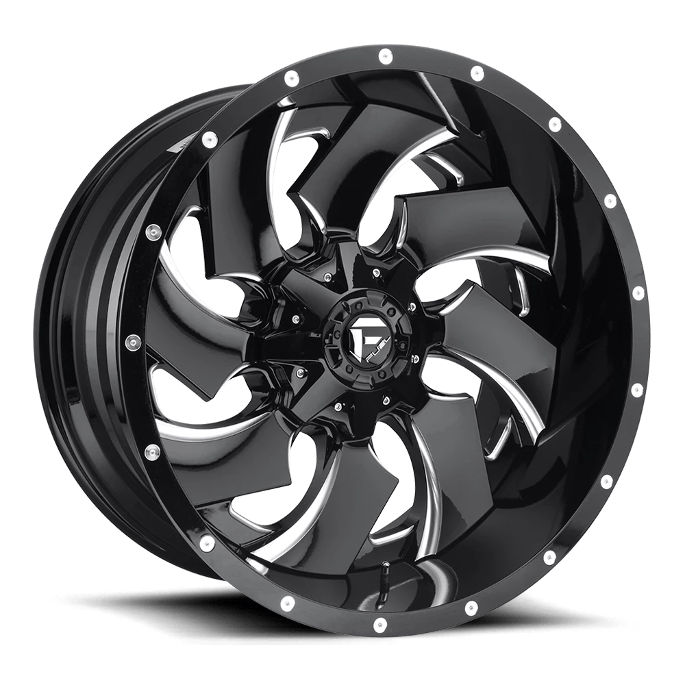 Fuel 2pc D240 Cleaver Chrome Plated Gloss Black Lip 20x10 (-19) 6x135/6x139.7