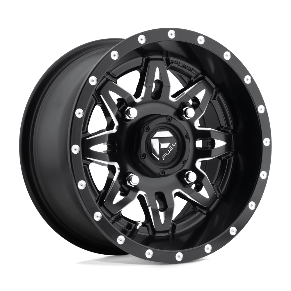 Fuel Utv D567 Lethal Matte Black Milled 15x7 (+13) 4x137