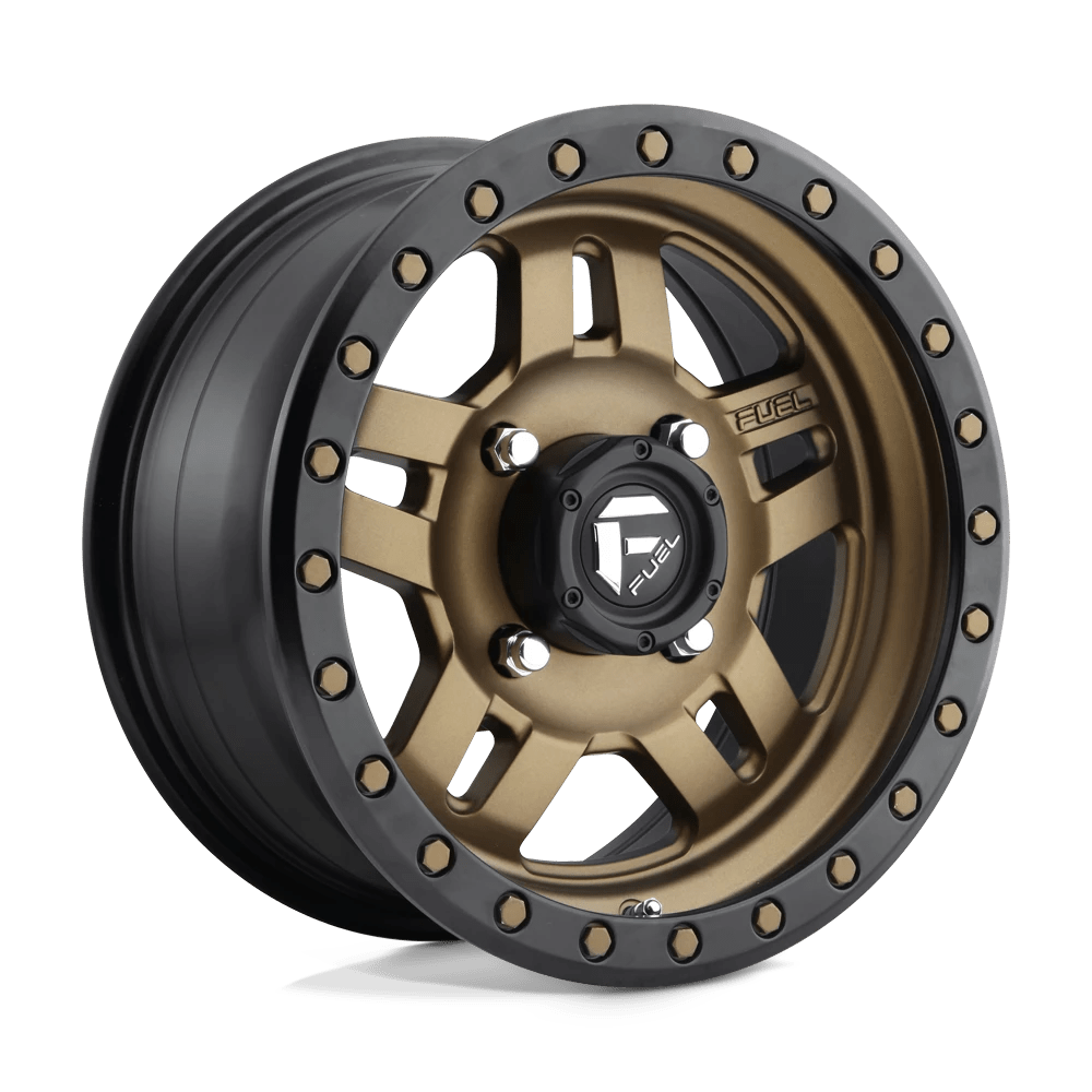 Fuel Utv D583 Anza 4+3 Matte Bronze Black Bead Ring 14x7 (+13) 4x156
