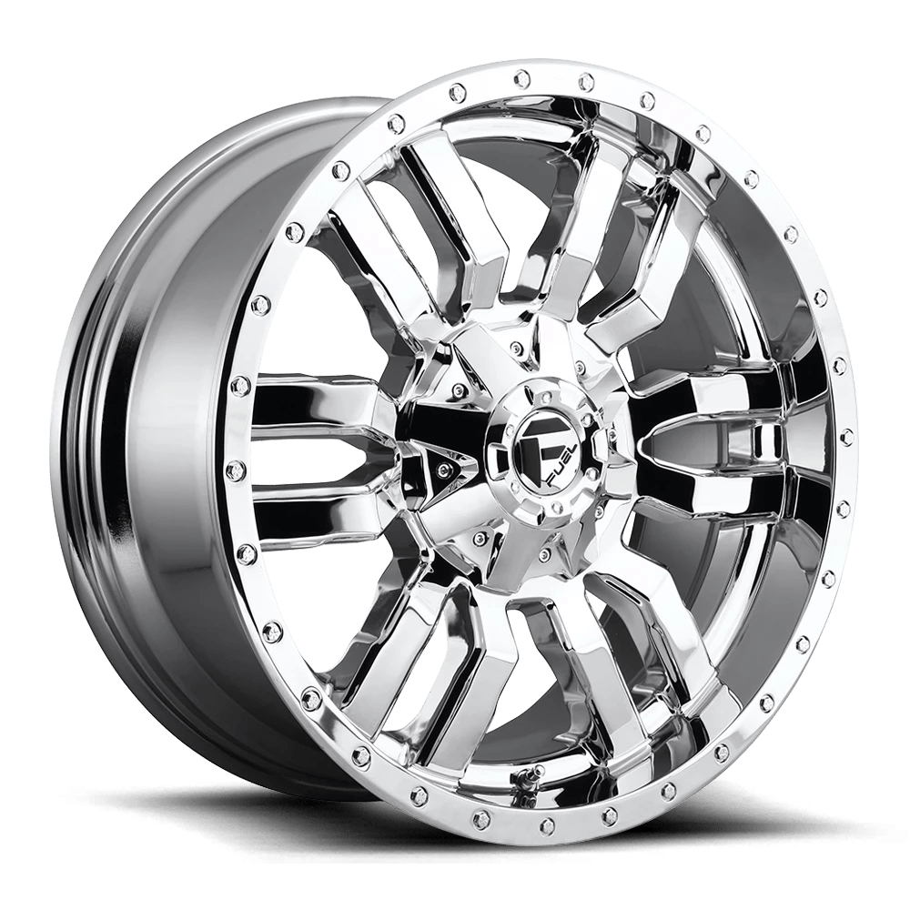 Fuel 1pc D631 Sledge Chrome Plated 20x10 (-18) 5x139.7/5x150