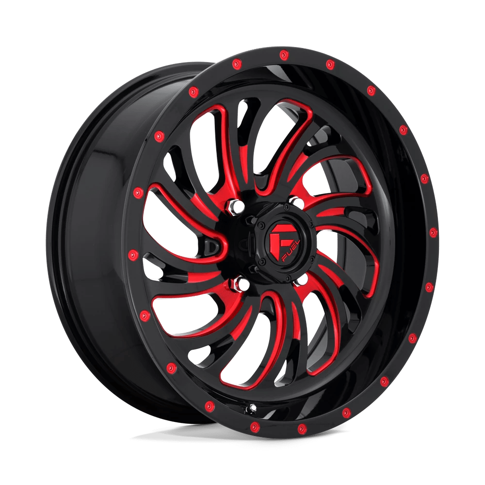 Fuel Utv D642 Kompressor Gloss Black Red Tinted Clear 18x7 (+13) 4x137