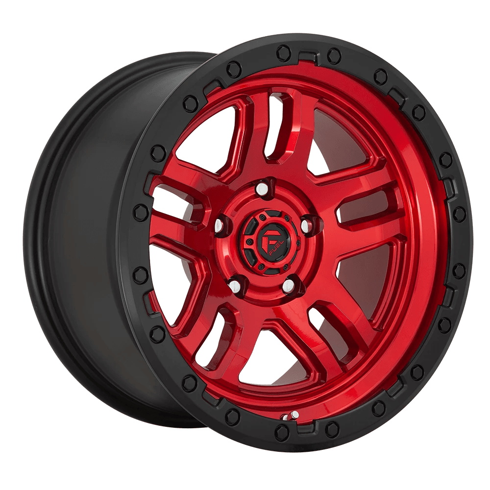 Fuel 1pc D732 Ammo Candy Red Black Bead Ring 17x9 (+1) 6x114.3