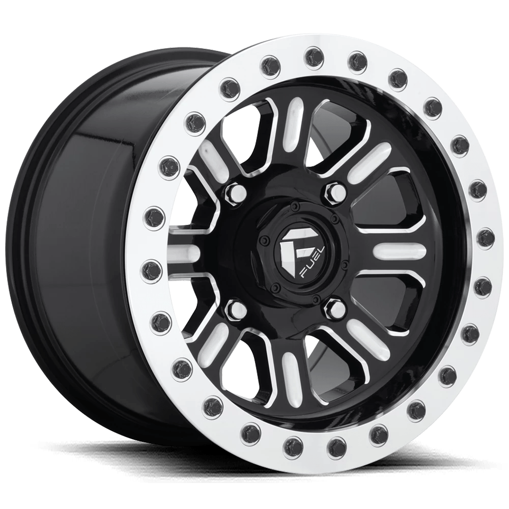 Fuel Utv D910 Hardline Beadlock Gloss Black Milled 15x7 (+38) 4x156