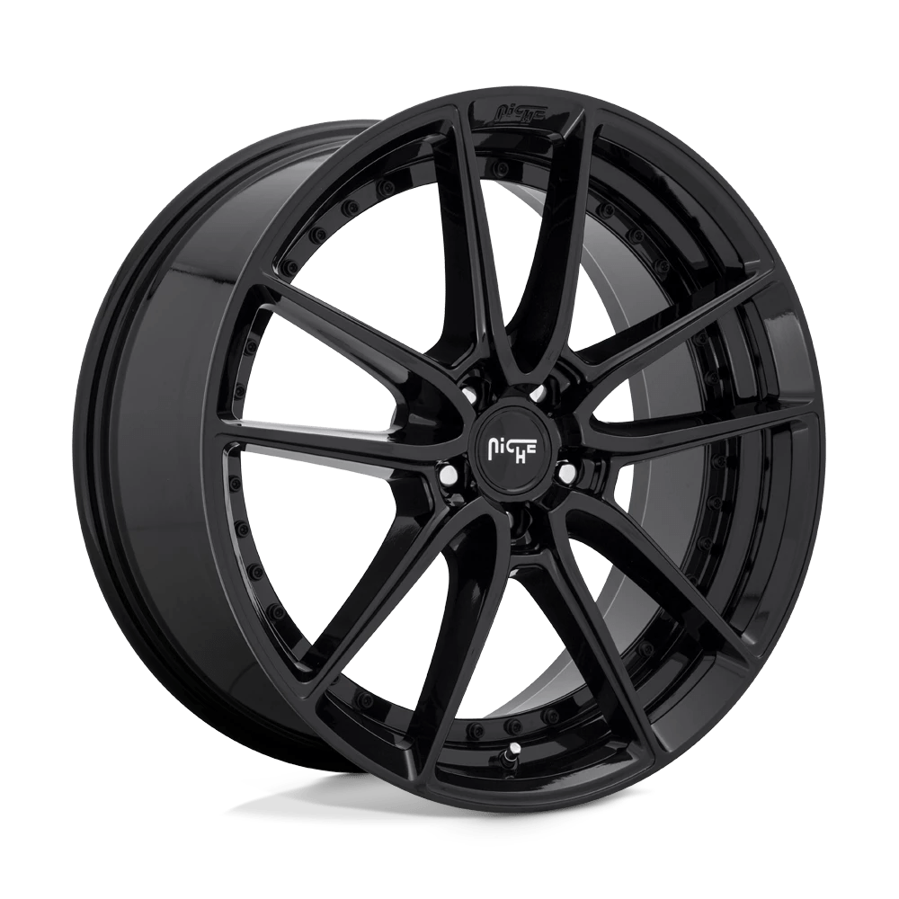 Niche 1pc M223 Dfs Gloss Black 20x10.5 (+20) 5x115