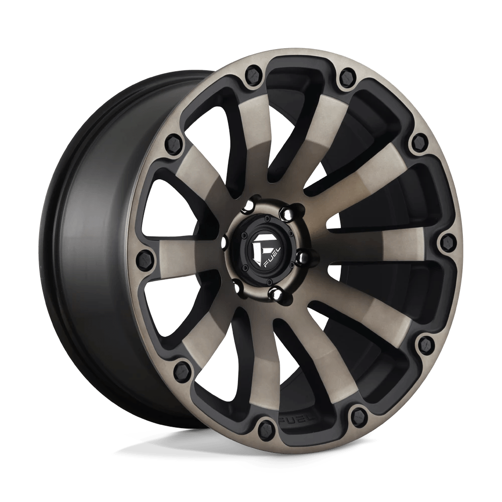 Fuel 1pc D636 Diesel Matte Black Double Dark Tint 20x10 (-18) 5x127