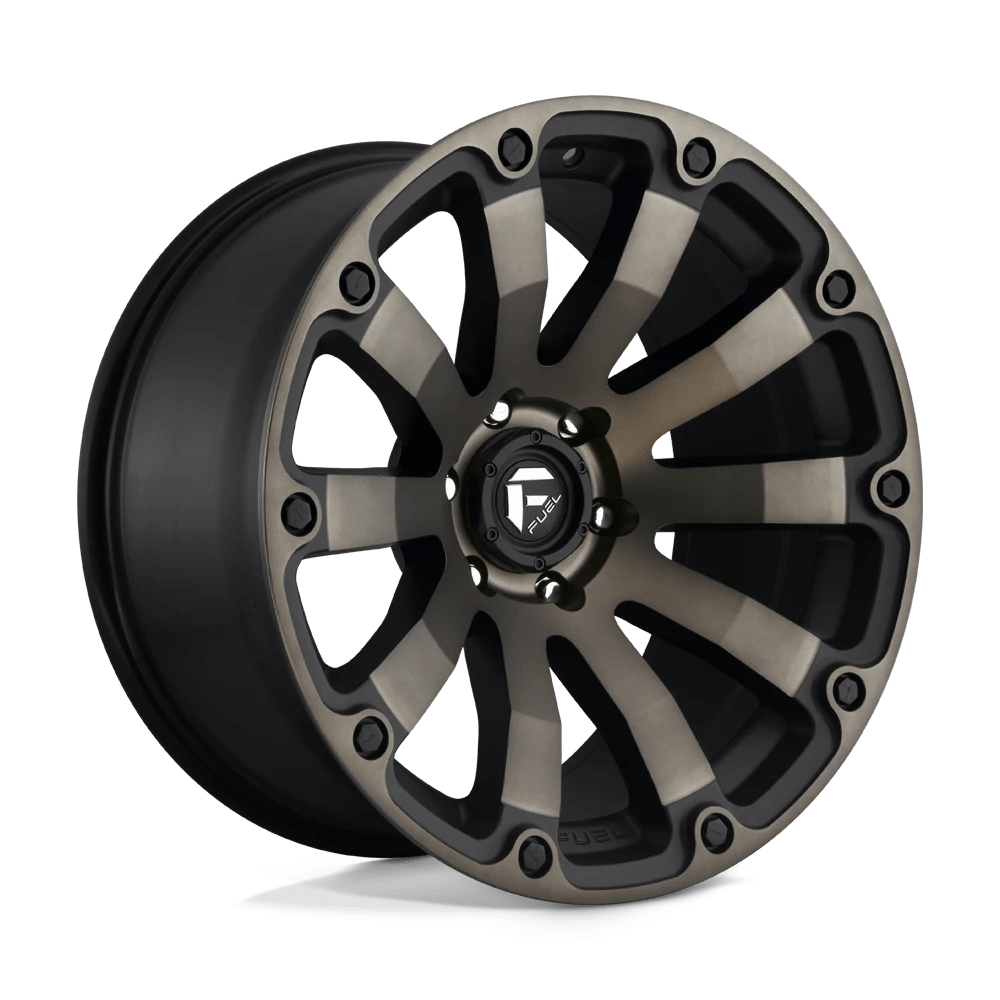 Fuel 1pc D636 Diesel Matte Black Double Dark Tint 20x10 (-18) 6x139.7