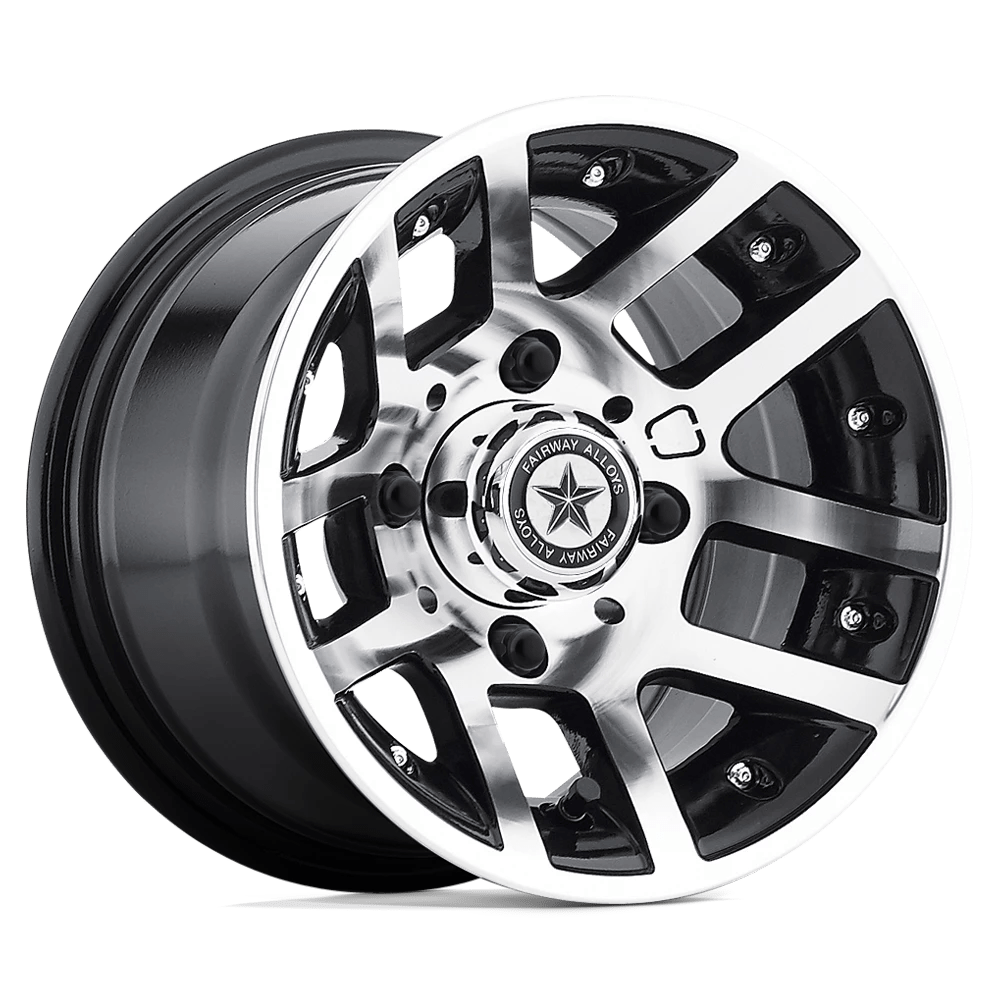 Fairway Alloys Fa121 Illusion Machined Gloss Black 10x7 (-25) 4x101.6