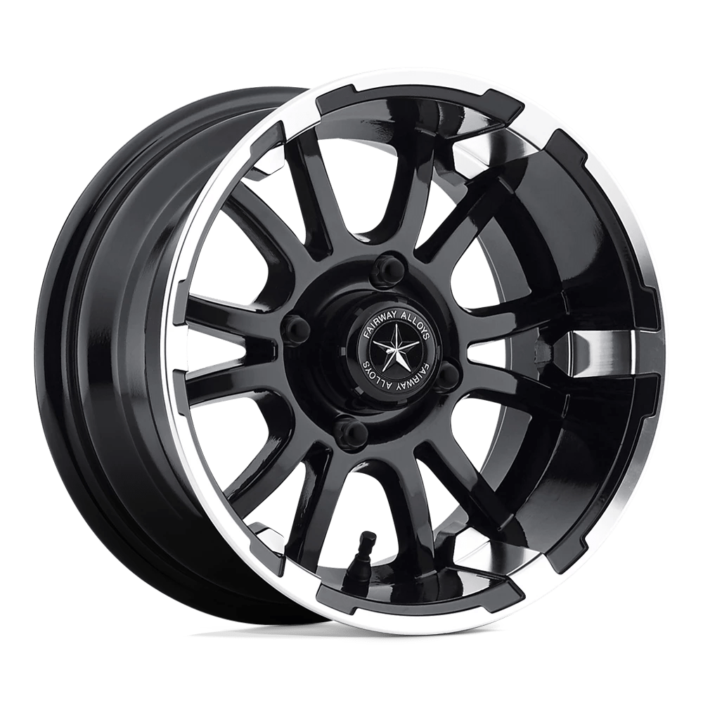 Fairway Alloys Fa134 Sixer Machined Matte Black 14x6.5 (-20) 4x101.6