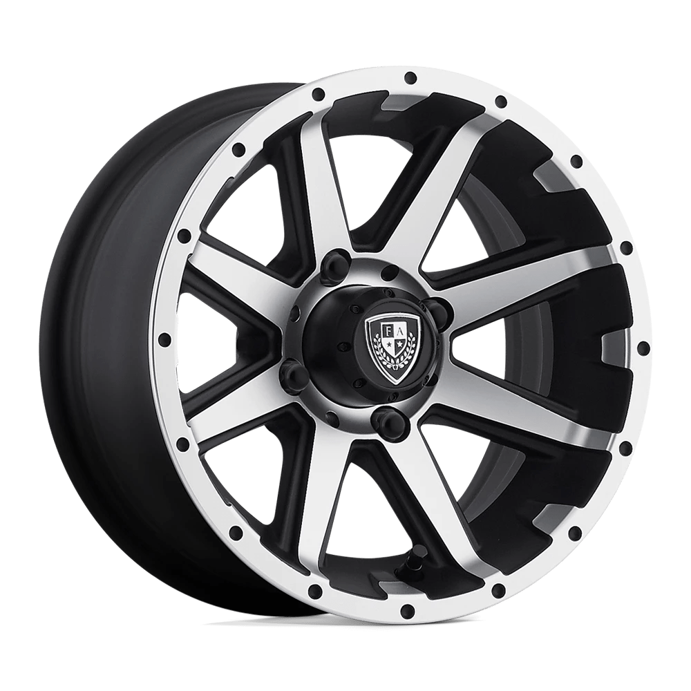 Fairway Alloys Fa135 Rebel Machined Matte Black 12x6 (-23) 4x101.6