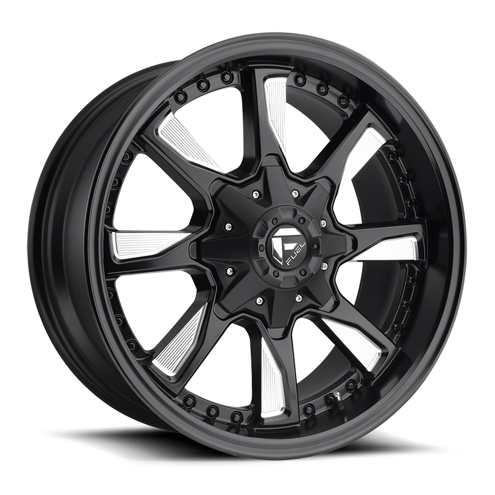 Fuel 1pc D603 Hydro Matte Black Milled 20x9 (+1) 8x180